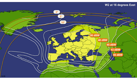    Eutelsat W2, 16E,   