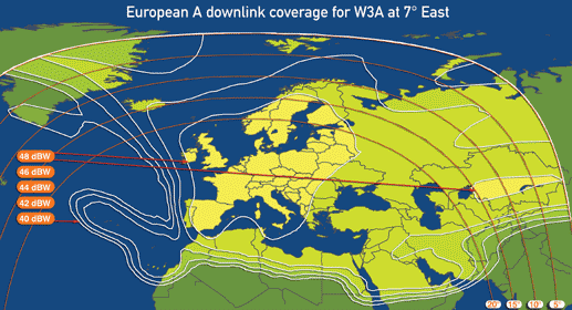    Eutelsat W3A, 7E,   A